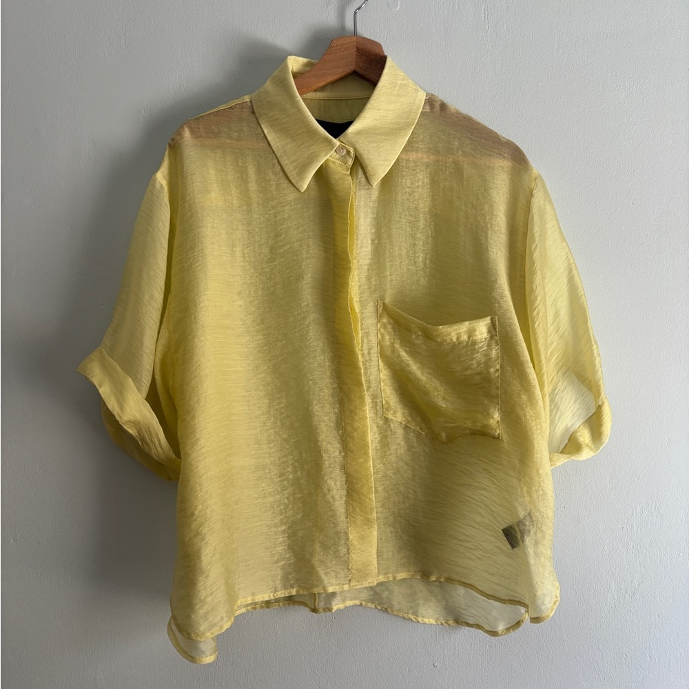 NWT No.6 Store Sheer Lara Top in Butter L